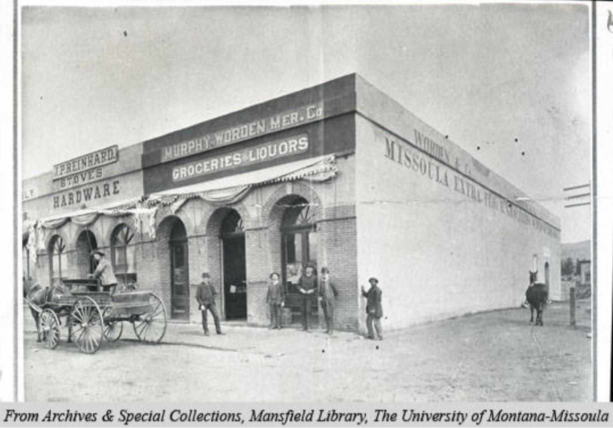 Worden Mercantile Company, Brick Block, Missoula